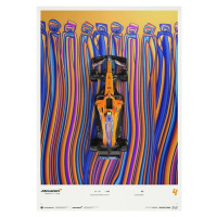 Umělecký tisk McLAREN X VUSE - LANDO NORRIS - DRIVEN BY CHANGE 2021, Automobilist, 50 × 70 cm