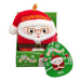 SQUISHMALLOWS Vánoční ozdoba Santa s brýlemi - Nick, 10 cm