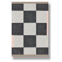 Černo-bílý pratelný koberec 55x80 cm Square – Mette Ditmer Denmark