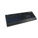 C-TECH Klávesnice KB-104BK, USB, 3 barvy podsvícení, černá, CZ/SK