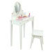 Tidlo Dřevěný kosmetický stolek bílý