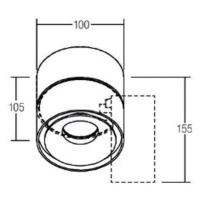 BRUMBERG BRUMBERG LED stropní bodové svítidlo Circle Maxi, Ø 10 cm, bílé