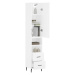 vidaXL Skříň highboard bílá 34,5 x 34 x 180 cm kompozitní dřevo