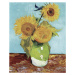 Obrazová reprodukce Vase with Three Sunflowers, Vincent Van Gogh, 30 × 40 cm