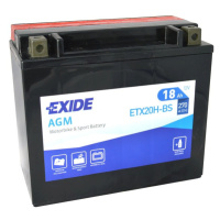 Motobaterie EXIDE ETX20H-BS, 12V, 18Ah, 270A