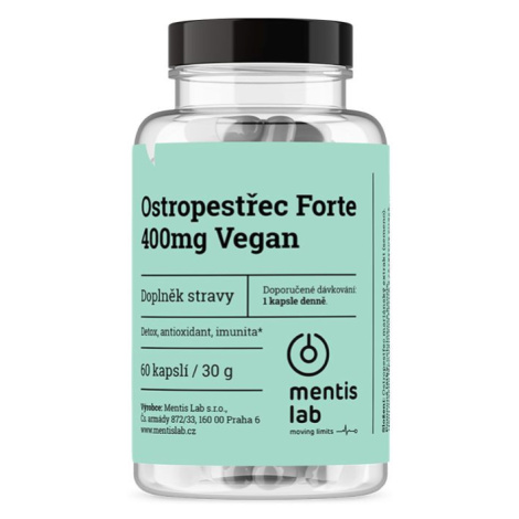 Mentis Ostropestřec Forte 400 mg Vegan 60 kapslí