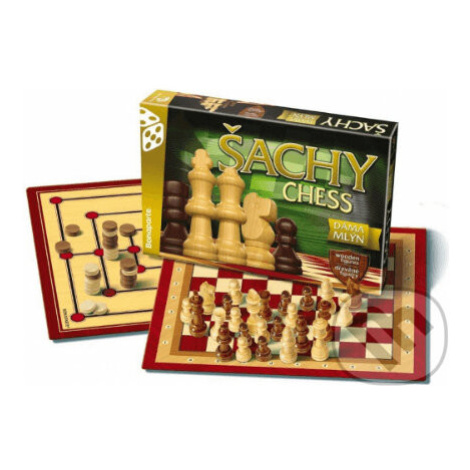 Šachy, dáma, mlýn,Šachy, dáma, mlýn - hra z kategorie Klasické hry ALLTOYS