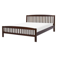 BELIANI postel CASTRES 160 × 200 cm, dřevěná, tmavá