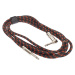 Amumu Woven Instrument Cable Red Angled 3 m