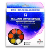 Koh-i-noor brilantní vodové barvy (anilinky) 24 barev, 22,5 mm