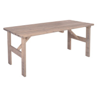 ROJAPLAST Zahradní stůl VIKING dřevěný šedý - 150 cm