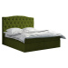 Eka Kontinentální čalouněná postel Exclusive - Fresh (200x200 cm) Barva látky - Fresh: Olivová (