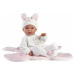 Llorens 63598 NEW BORN holčička - realistická panenka miminko s celovinylovým tělem - 35cm