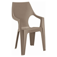 Plastová židle Dante, cappuccino, 57 x 89 x 57 cm