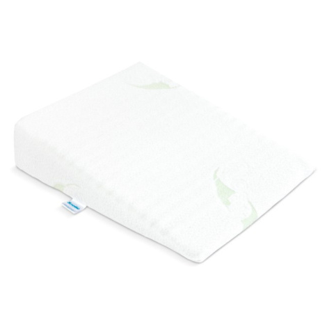 Kojenecký polštář - klín Sensillo bílý Luxe s aloe vera 30x37 cm do kočárku