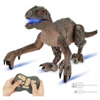 Hračka Dinosaurus 2,4 G Elektrický Svítící Bláznivý Velociraptor Dálkové Ovládání