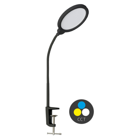Ecolite LED stmívatelná stolní lampa 10W 500lm CCT černá LU13A-CR