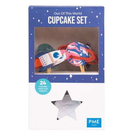 Cupcake set vesmír, 24ks - PME