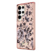 Guess GUHCS23LHCFWSP hard silikonové pouzdro Samsung Galaxy S23 ULTRA 5G pink Flower Collection