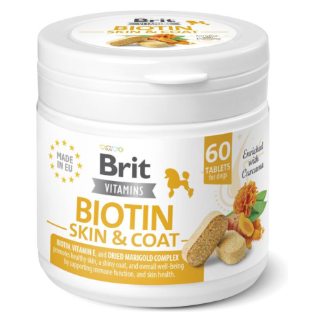 Brit Vitamins Brit Dog Vitamins Biotin Skin&Coat 120g (60tbl)