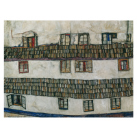 Obrazová reprodukce Windows in the Wall (Distressed Vintage House) - Egon Schiele, 40x30 cm