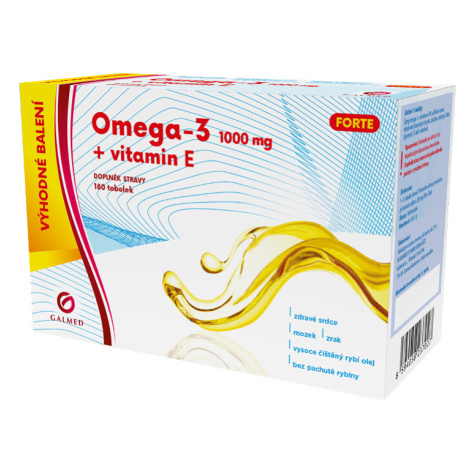 Galmed Omega-3 Forte 1000 mg+ vitamin E 180 tobolek