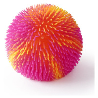 Mac Toys SPORTO Střapatý duhový míč se světlem - oranžovo růžový