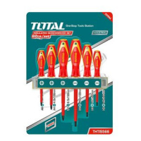 TOTAL-TOOLS Šroubováky, sada 6ks, 1000V, VDE, CrV, industrial