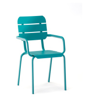 Modré kovové zahradní židle v sadě 4 ks Alicante – Ezeis