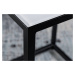LuxD Sada odkládacích stolků Latrisha 40 cm bílá - vzor mramor - otevřené balení