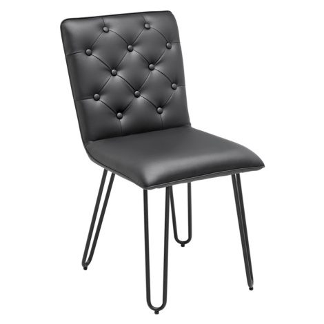 Židle Ivie - Černá Koženka Möbelix