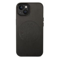 Karl Lagerfeld PU Leather Perforated Logo Zadní Kryt pro iPhone 14 Black