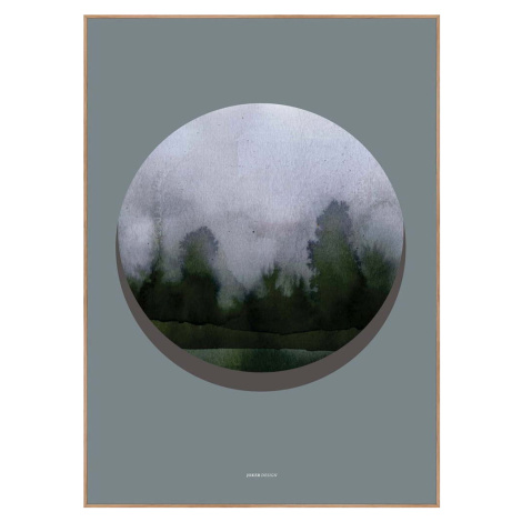 Obraz 30x40 cm Water Circle – Malerifabrikken