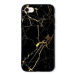 TopQ LUXURY iPhone SE 2020 pevný Marble černo-zlatý 49249