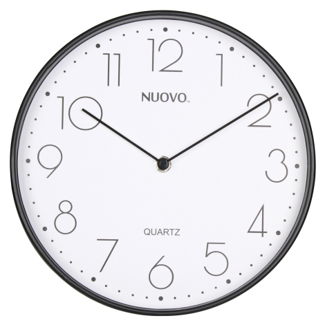 Nástěnné hodiny NUOVO černá Ø 25 cm Mybesthome