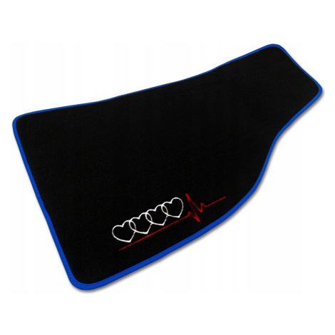 Welurové Koberce Premium Pro Audi Tt 8N (1998-2006) Černé 4x Haft