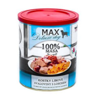 MAX deluxe kostky libové svaloviny s lososem 800 g