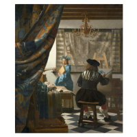 Jan (1632-75) Vermeer - Obrazová reprodukce The Artist's Studio, c.1665-66, (35 x 40 cm)