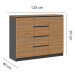 TP Living Komoda 2D4S 120 cm dub artisan/antracit