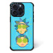 Pouzdro pro Apple Iphone 14 Rick a Morty 023 Rick and Morty Magsafe Modré