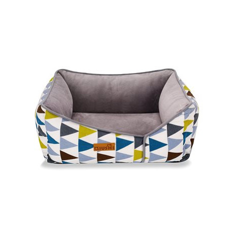 Qiushi pelíšek pro psy barevný s geometrickým vzorem S 50 × 40 × 17 cm