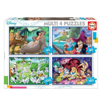 Educa Puzzle Disney pohádky 4v1 (50,80,100,150 dílků)