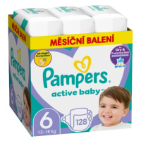 PAMPERS Active Baby plenky vel. 6, 13-18 kg, 128 ks