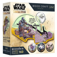 Trefl Wood Craft Origin puzzle The Mandalorian: Setkání 160 dílků