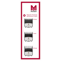 Moser 1801-7010 Magnetic Premium Attachment Combs - náhradní magnetické nástavce: 1.5, 3, 4.5 mm