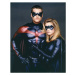 Fotografie Chris O'Donnell And Alicia Silverstone, Batman And Robin, 30 × 40 cm