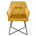 LuxD Designová židle Giuliana hořčicová