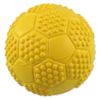 Dog Fantasy Hračka míček fotbal s bodlinami pískací mix barev 7 cm