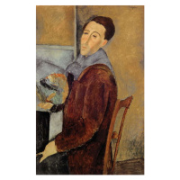 Obrazová reprodukce Self Portrait, 1919, Amedeo Modigliani, 26.7 × 40 cm