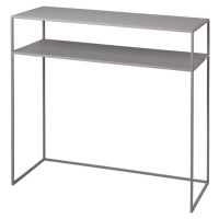 Světle šedý kovový konzolový stolek 35x85 cm Fera – Blomus